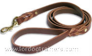 Brown Leather Dog leash