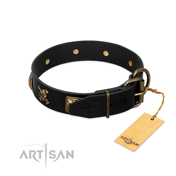 Adjustable Artisan dog collar for daily activities