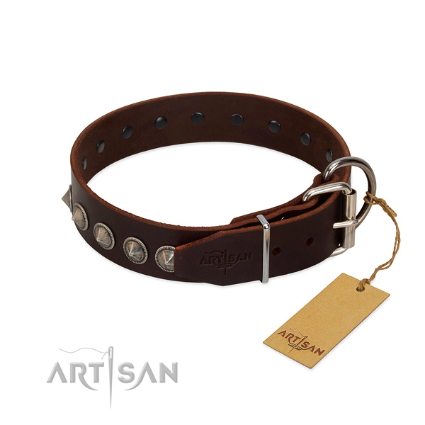 Fabulous FDT Artisan leather dog collar