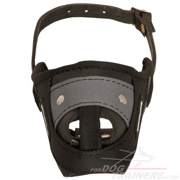 Amazing Leather&Nylon Dog Muzzle