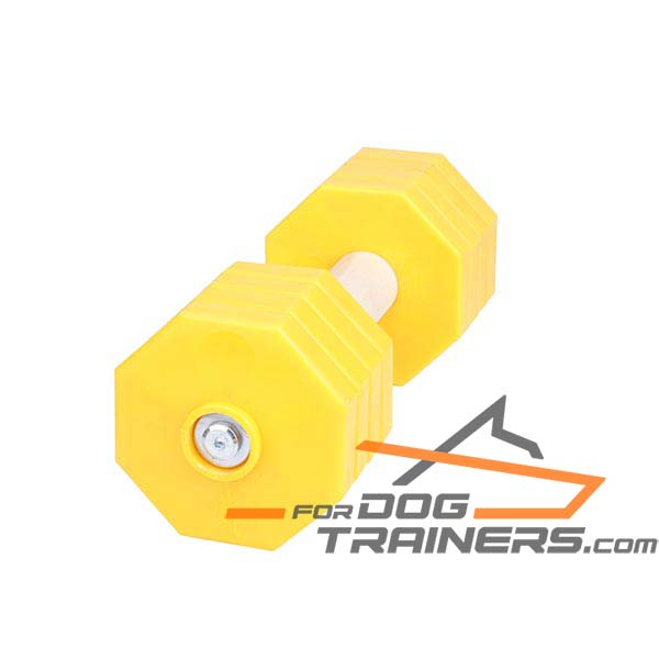 Dog Training Dumbbell Made of Dry Wood