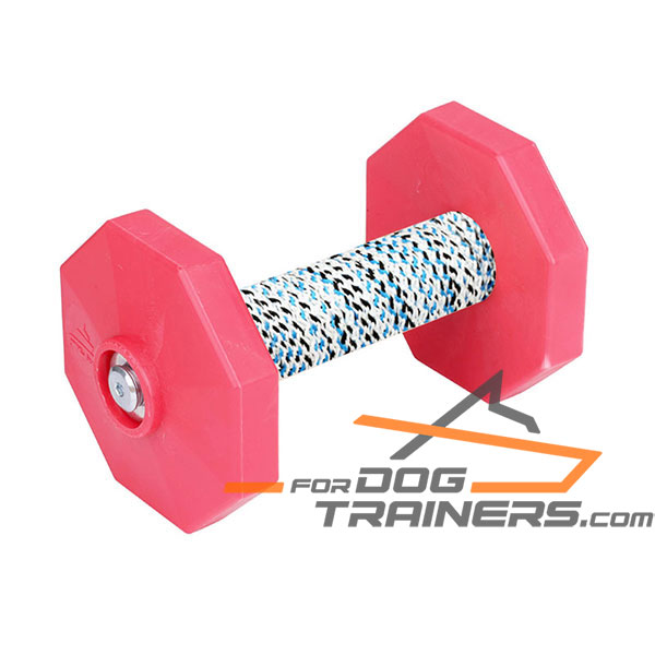 Perfect for Training Dog Dumbbell with 2 Removable Plastic Plates