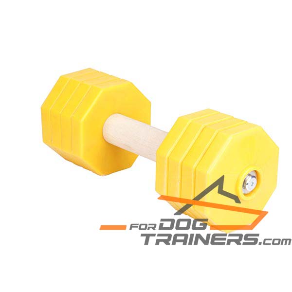 Professional Training Dog Dumbbell of Dry Wood