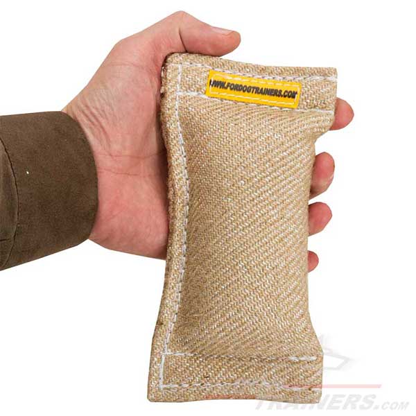 Pocket Bite Puppy Tag Jute Training Toy