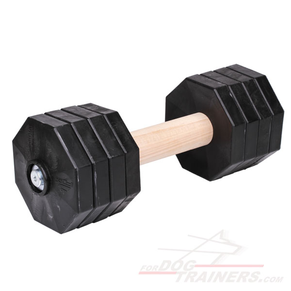 Retrieve / Schutzhund training dog dumbbell of the top quality