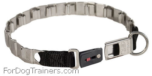 fun stainless steel new herm sprenger collar with open buckle