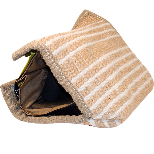 intermediate bite sleeve for dog training - removable jute cover